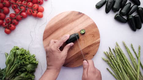 preparación de verduras
