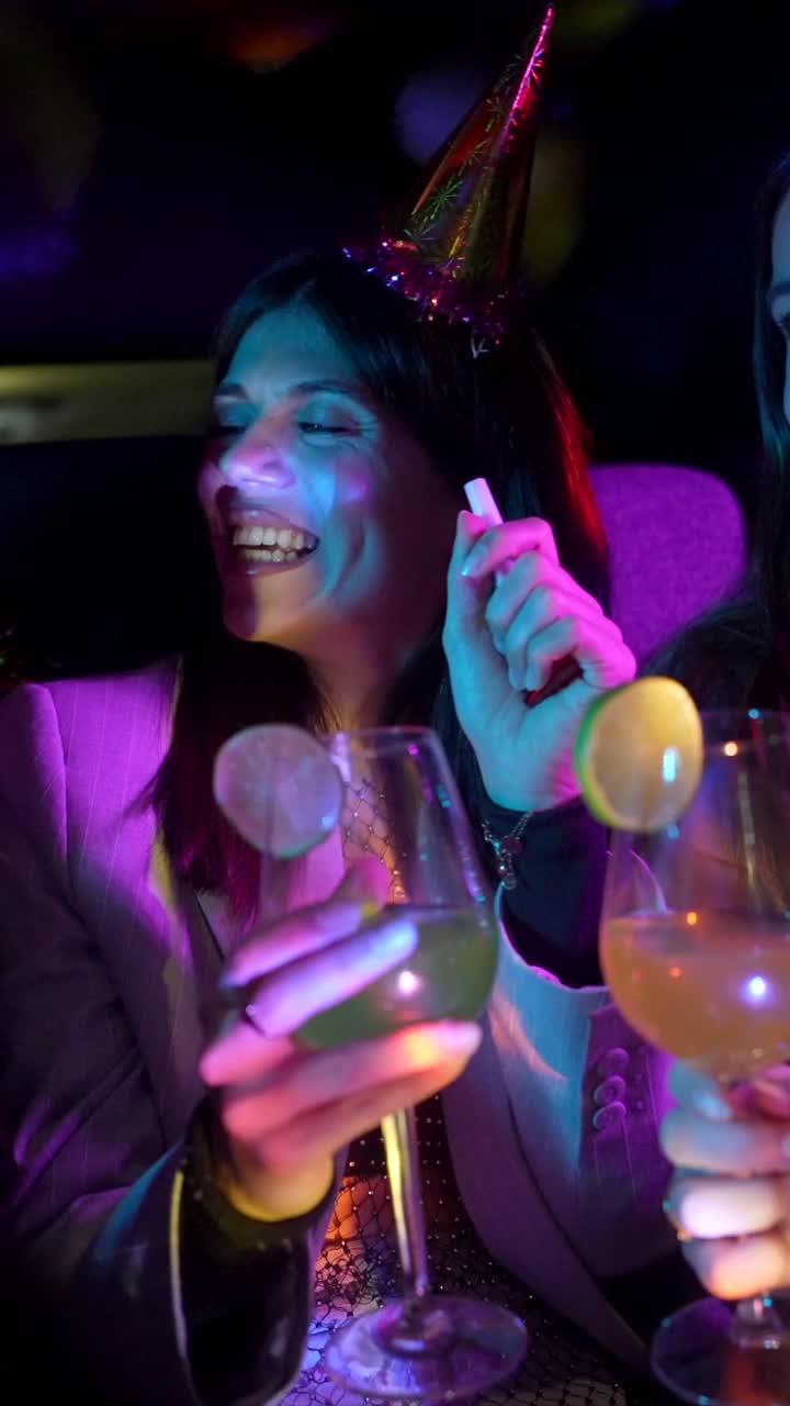 Women enjoying drinks at a party