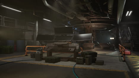 Underground bunker interior featuring advanced technology and equipment setup