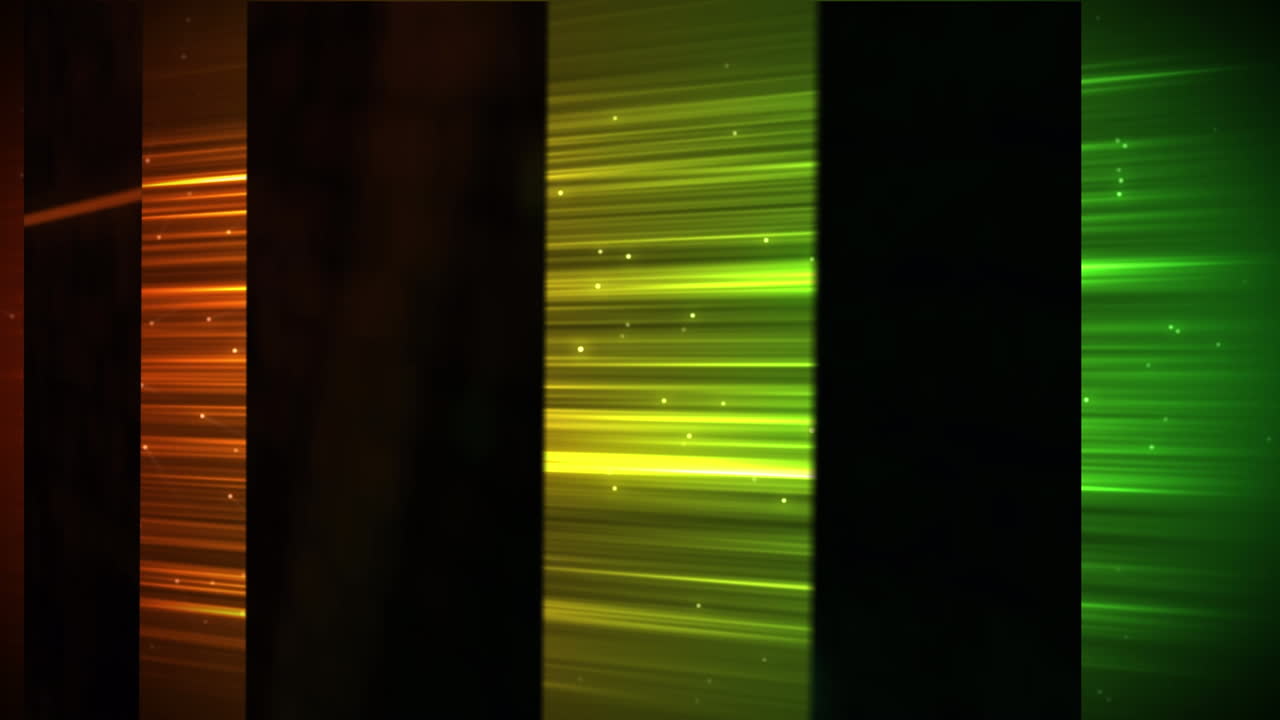 animación de rastros de luz y formas sobre fondo negro