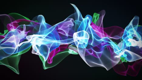 bucle de ondas digitales futuristas azules