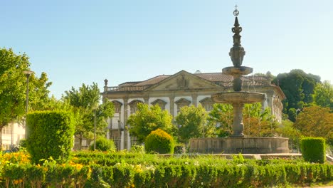 Fuente-De-Campo-Das-Hortas-En-Braga,-Portugal