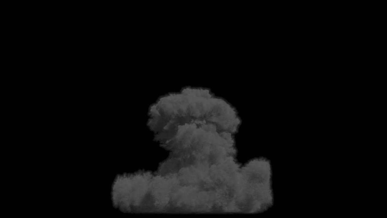 nube de humo de explosión