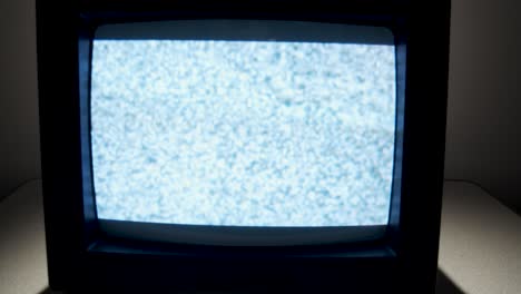 old analog tv with static as a picture