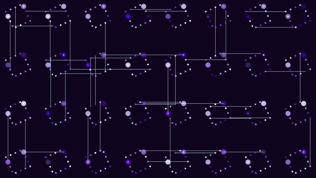 patrón de puntos conectados con luz de flash en degradado negro