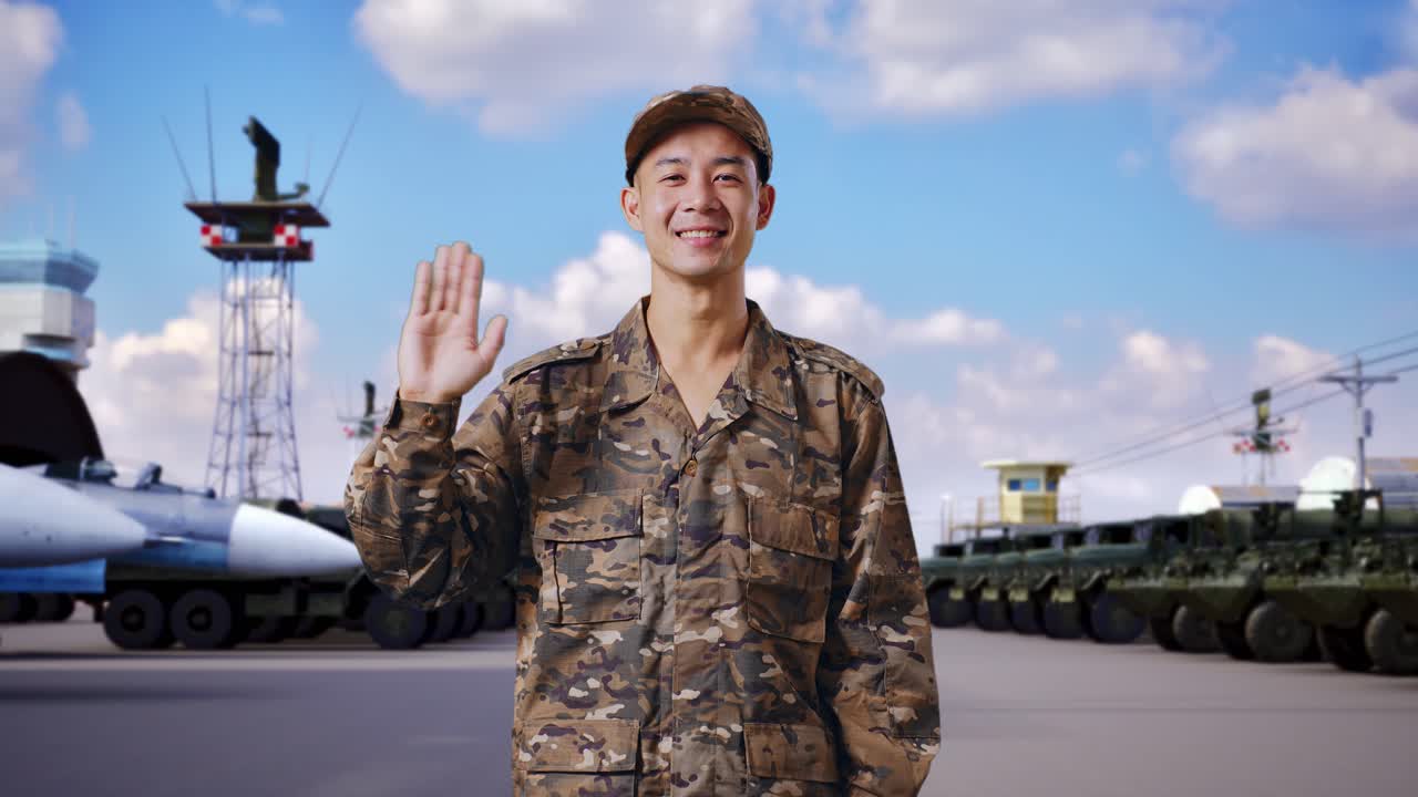 военный персонал на авиабазе