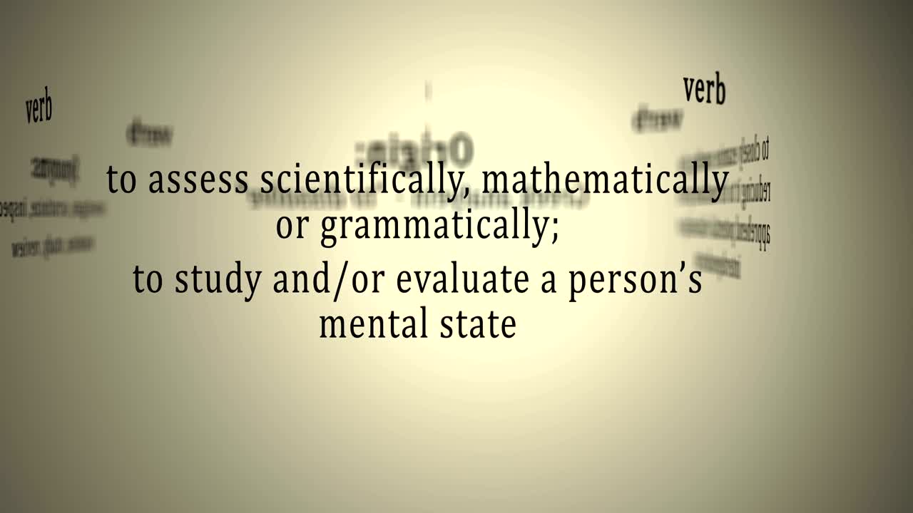 definición: analizar