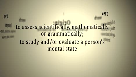 Definition: Analyze