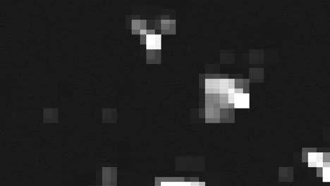 defectos de televisión de fallo y ruido con artefactos en textura negra