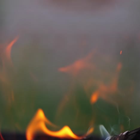 background of burning hot coals