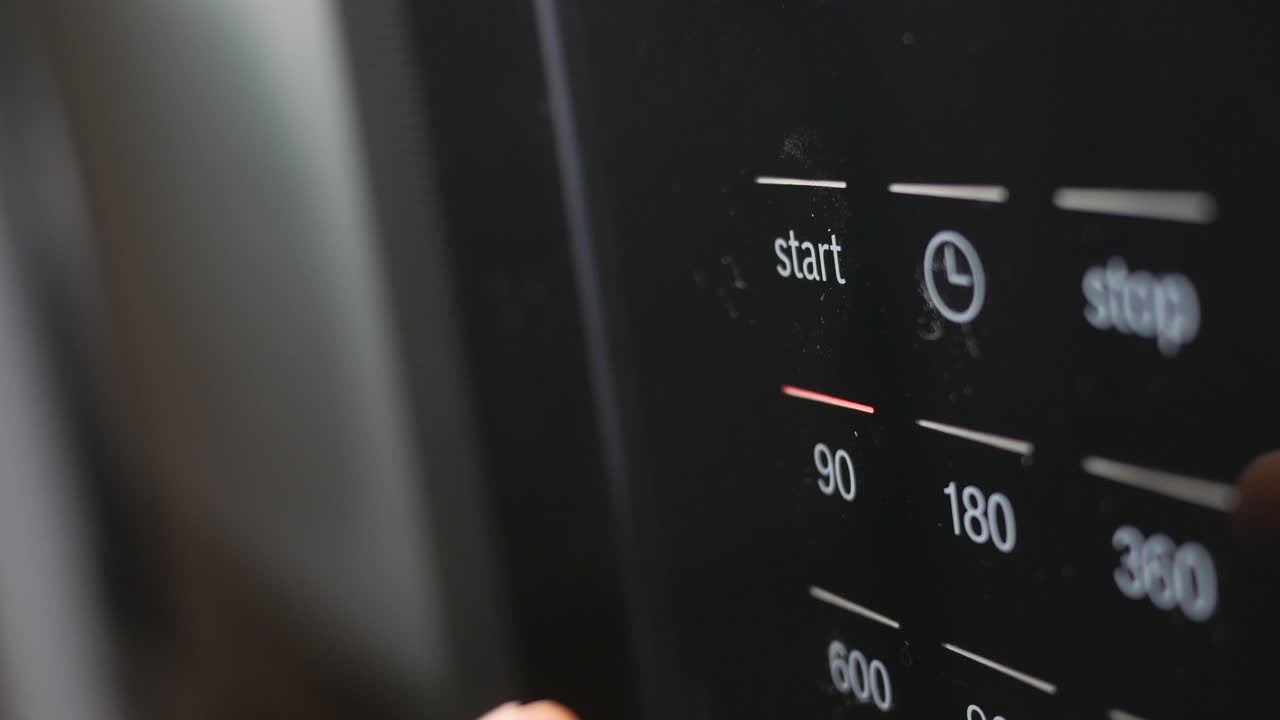 Oven timer settings