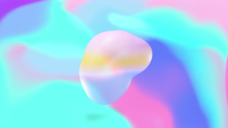 colorful abstract shapes and gradients, animation of fluid motion