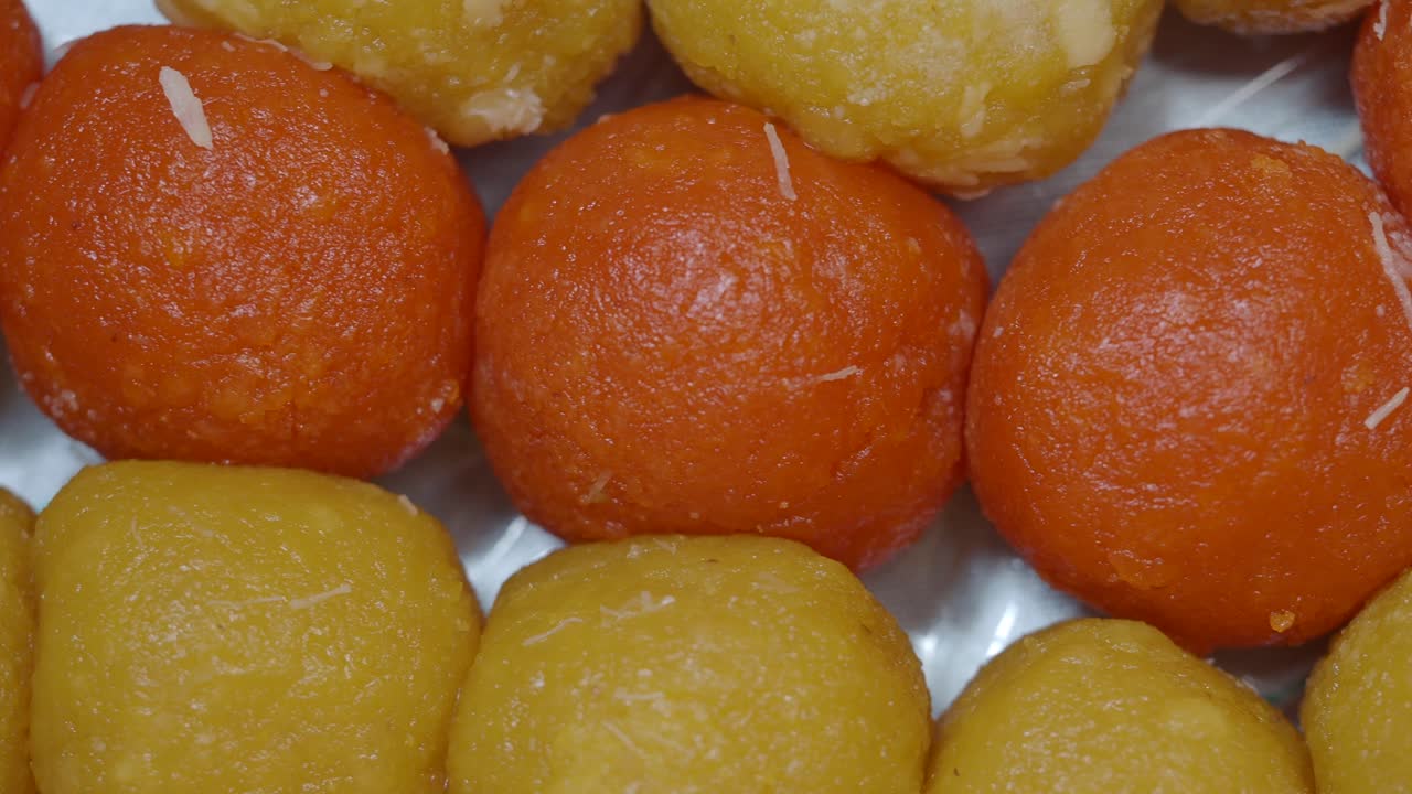 Colorful Indian Sweets (Ladoo)