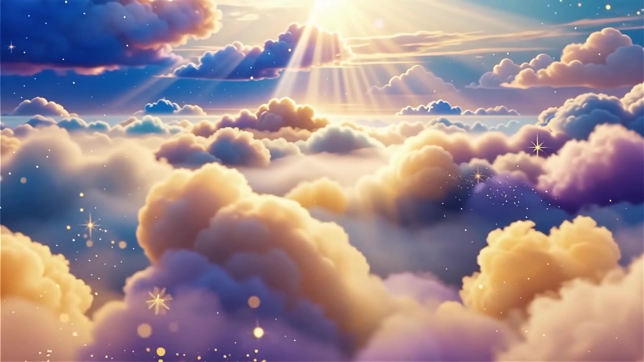 Christian Heavenly Light Worship Background