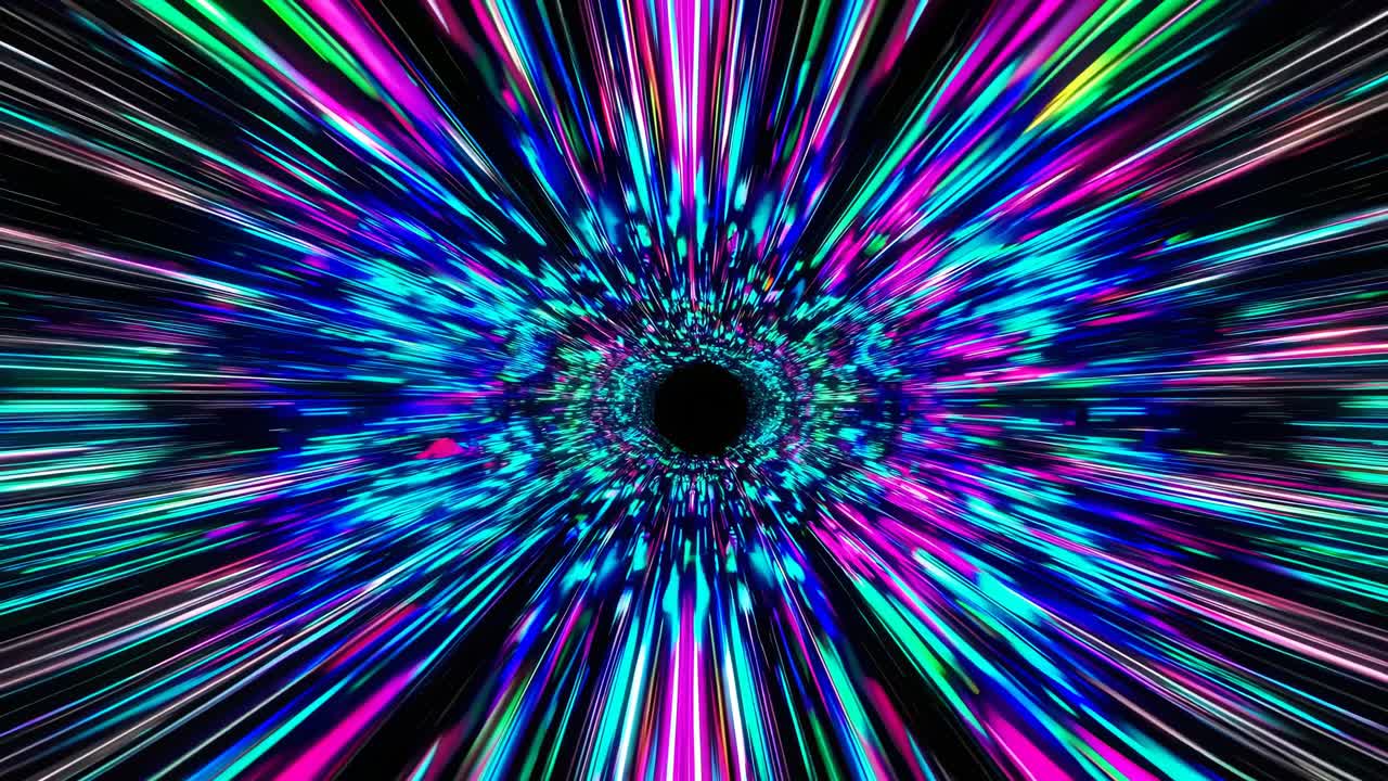 Abstract neon light burst background
