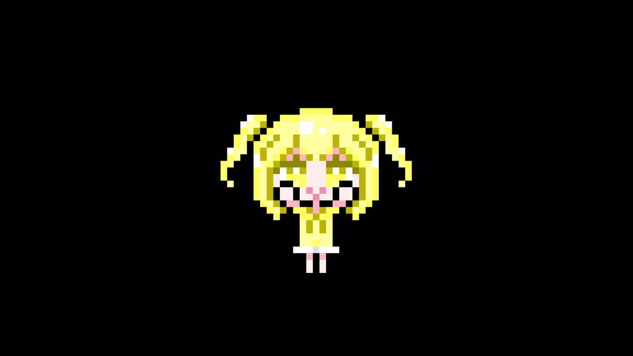 Pixel girl 03 Raise both hands Looping animation. 1080p (3).mov