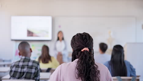 Classroom question, raised hand