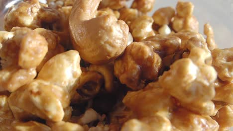 delicious caramel popcorn close-up