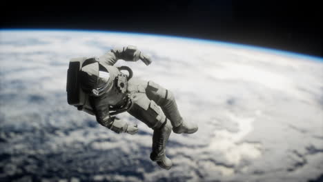astronauta muerto dejando la órbita de la tierra elementos de esta imagen proporcionada por la nasa
