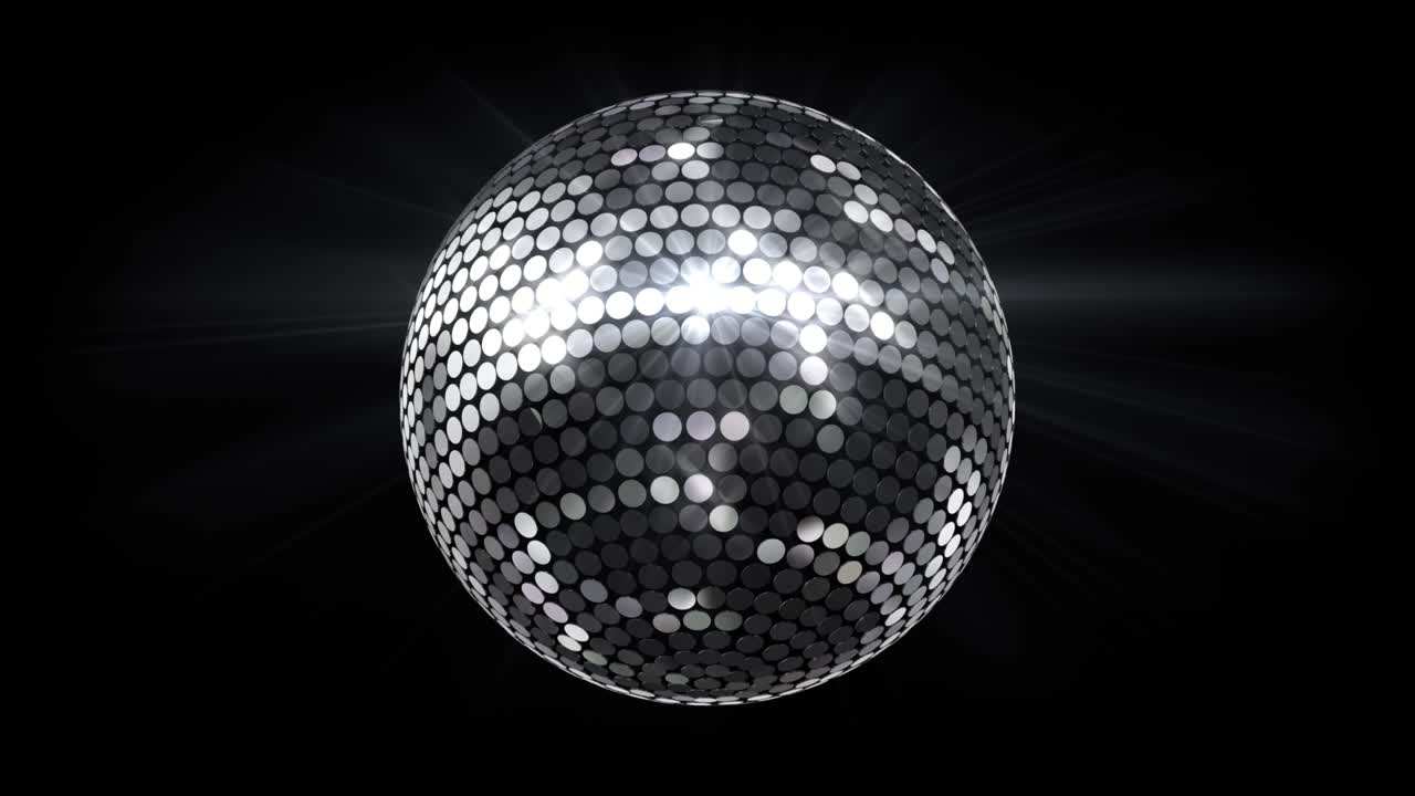 Mirror Ball Disco Lights Club Dance Party Glitter Background