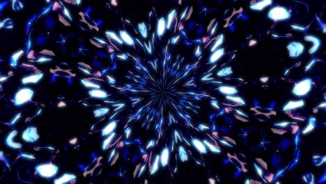 imágenes abstractas de cristales brillantes de caleidoscopio