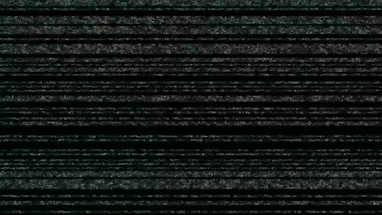 Analog Television Static Noise with Horizontal Scan Lines