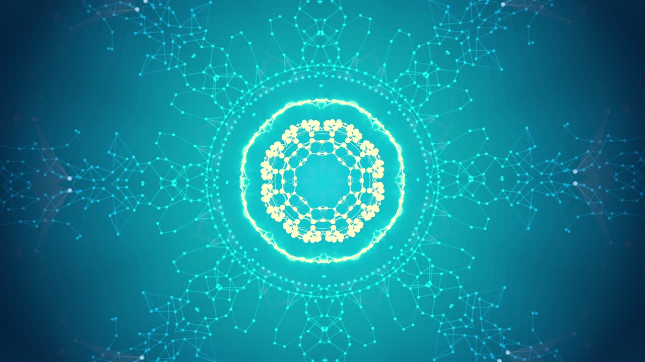 explosión de la estrella azul en la creación de una hermosa nebulosa de partículas de plexo.