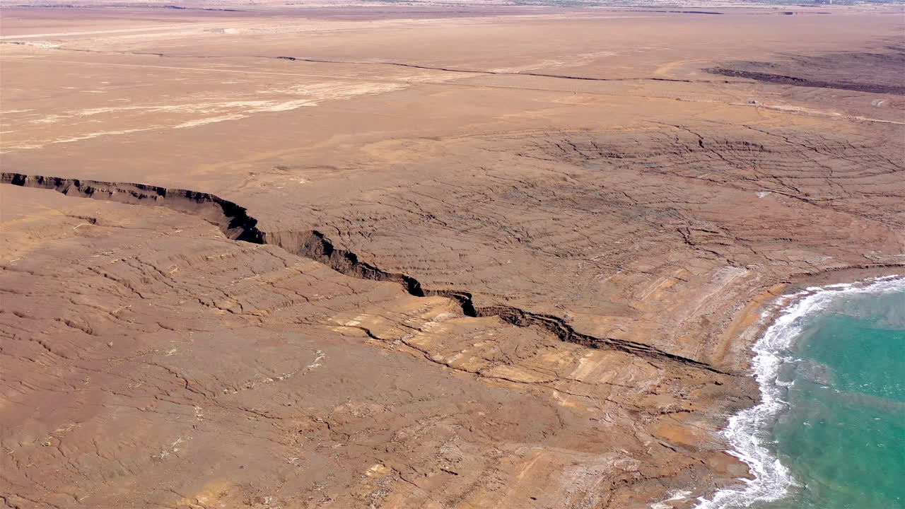 Dead sea And Jordan River Landscape- Aerial