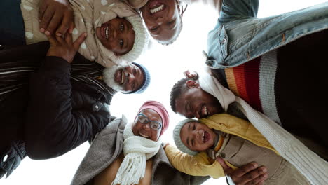 face, children and smile with a black family