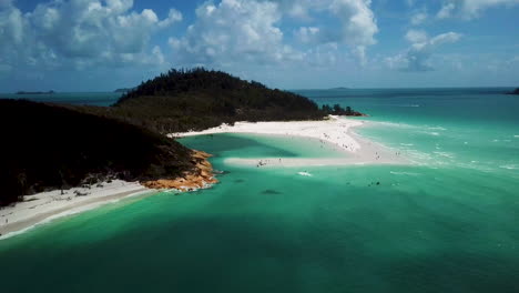 hermosa foto de dron de la isla whitsundays