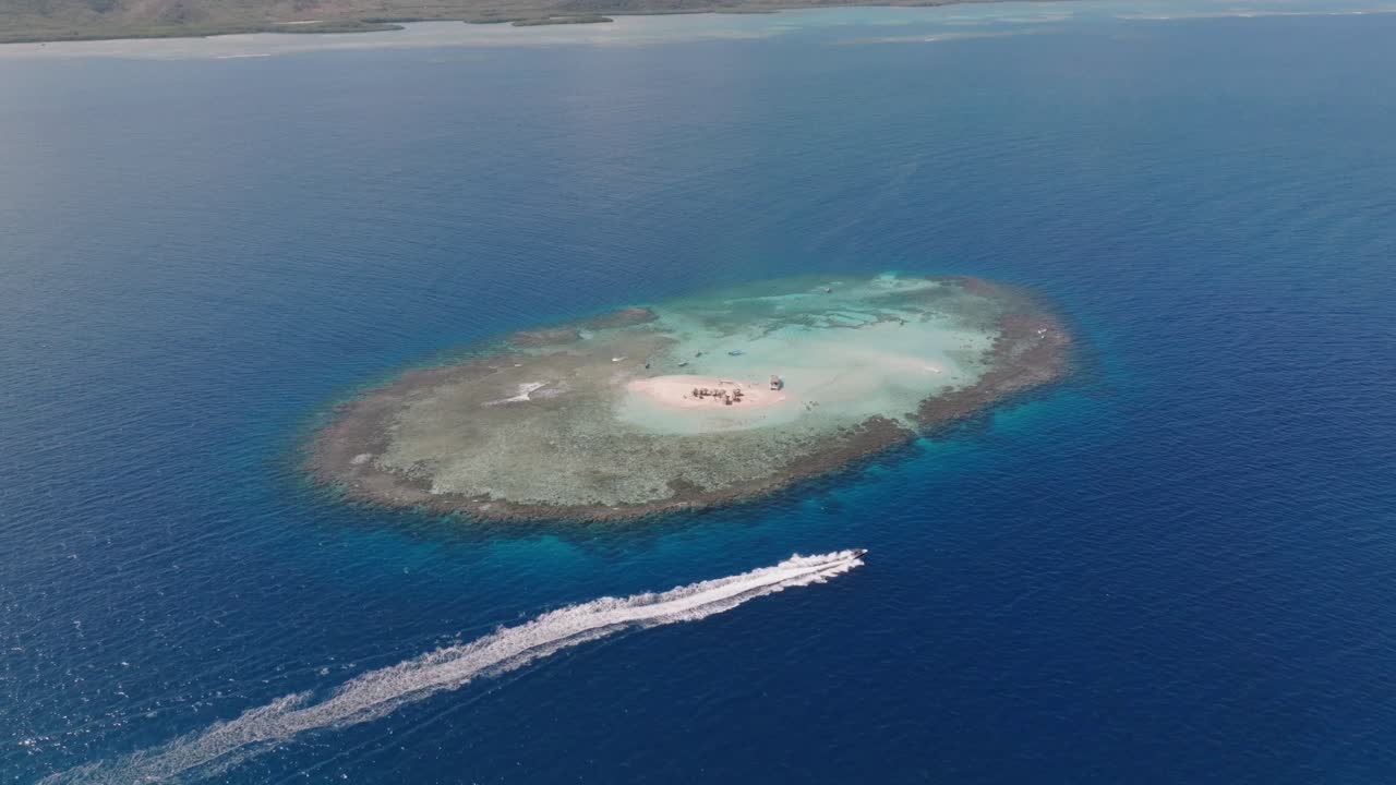 열대 섬 낙원 의 공중 풍경