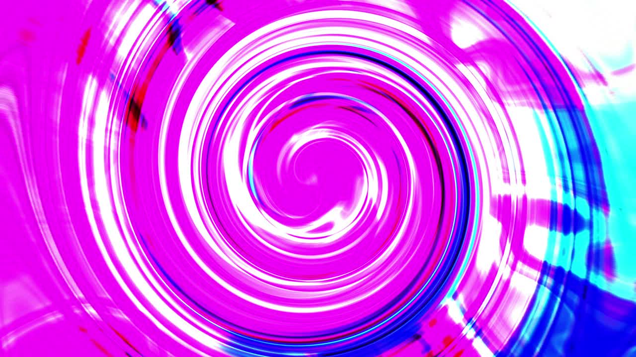 el efecto de fondo de la animación de color de agua de espiral líquido abstracto de mezclar diferentes colores de pinturas de acuarela. arte digital 4k gradiente de pintura de espiral orgánico fondo de animación de bucle sin costuras.