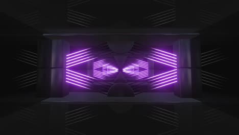 purple neon tunnel visualizations