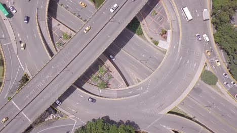 tilting aerial 4k shot revealing aguacatala glorieta from high