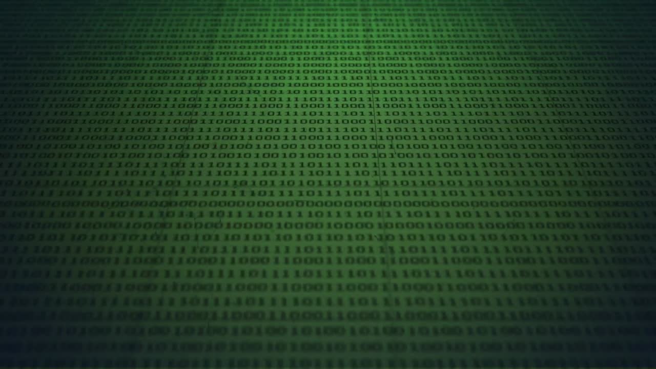 Animation of network of connection over binary coding processing