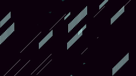 triángulos y líneas geométricas abstractas de movimiento