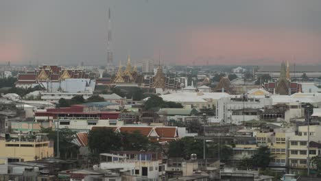 bangkok cityscape at sunset