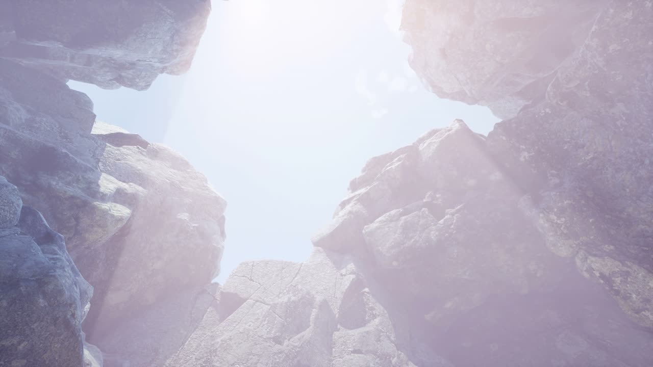 신비한 동굴 안의  ⁇ 빛