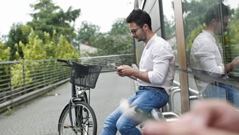 businessman using a smart phone