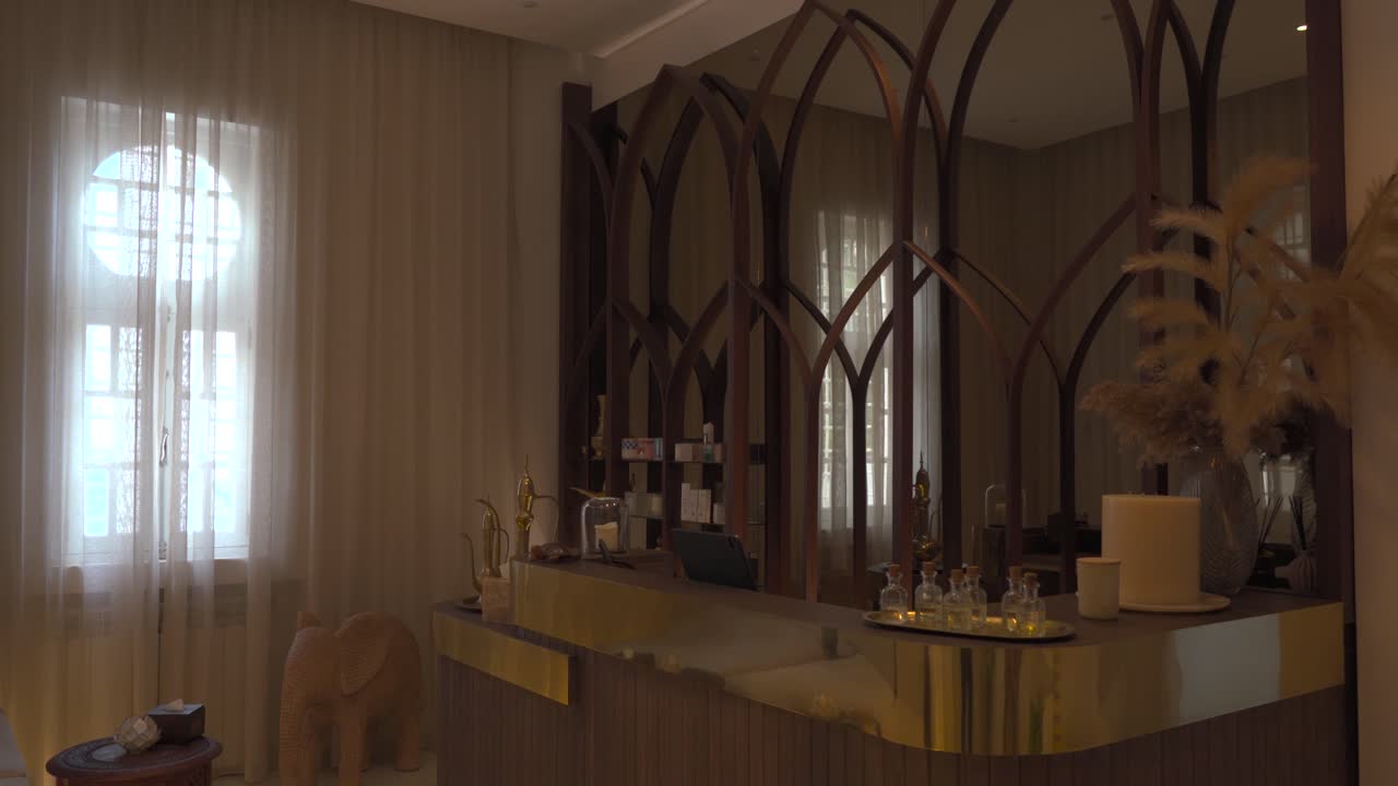 스파 구역 의 현대적 인 인테리어