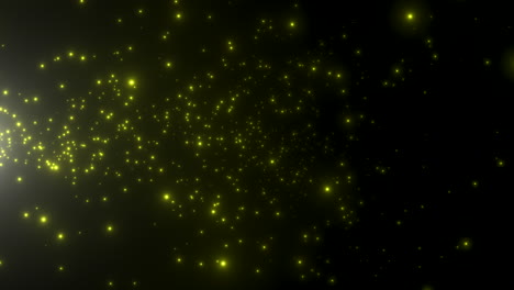 Motion-yellow-particles-and-stars-in-galaxy