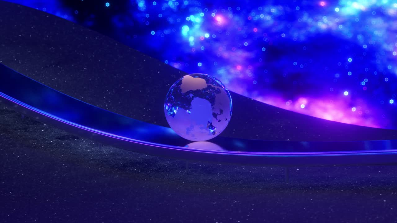 우주 에 있는 지구 - 현대적 인 추상적 인 디자인