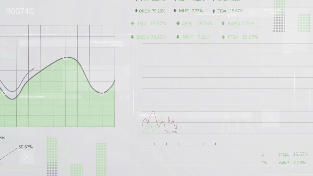 Animation of statistics and data processing over grid