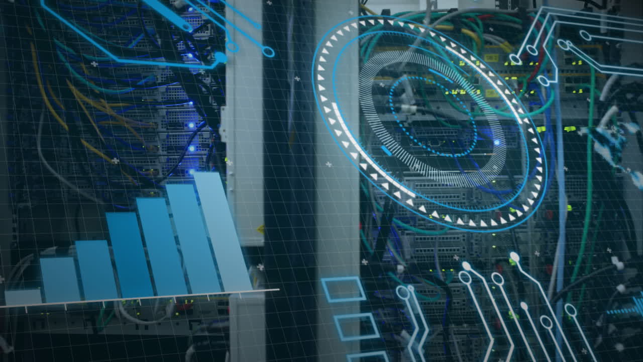 Animation of data processing over computer wires