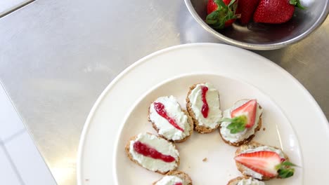 Preparation-of-a-tasty-strawberry-appetizer-in-the-restaurant-kitchen