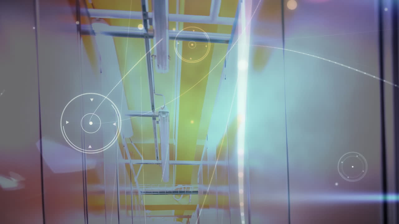 Animation of network of connections over computer servers