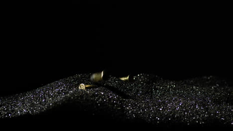 bullet grains heap with long rifle cartridges dropping