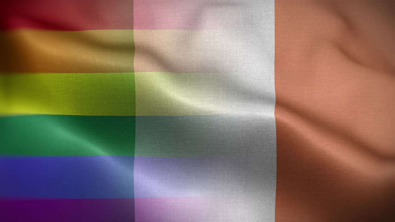 lgbti 아일랜드 발 루프 배경 4k
