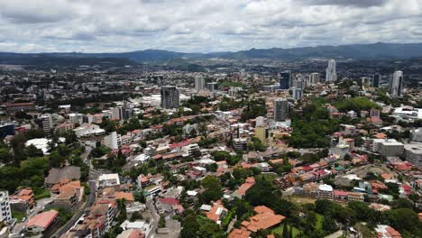 tegucigalpa capital city of honduras latin america aerial drone flight