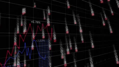 Animación-Del-Procesamiento-De-Datos-Sobre-Fondo-Negro